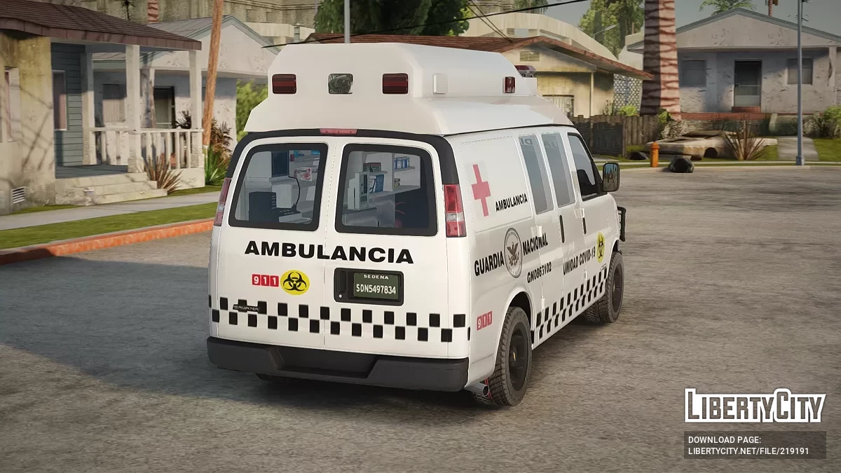 Ambulancia Guardia Nacional Mexicana (unidad COVID-19) / GTA San Andreas