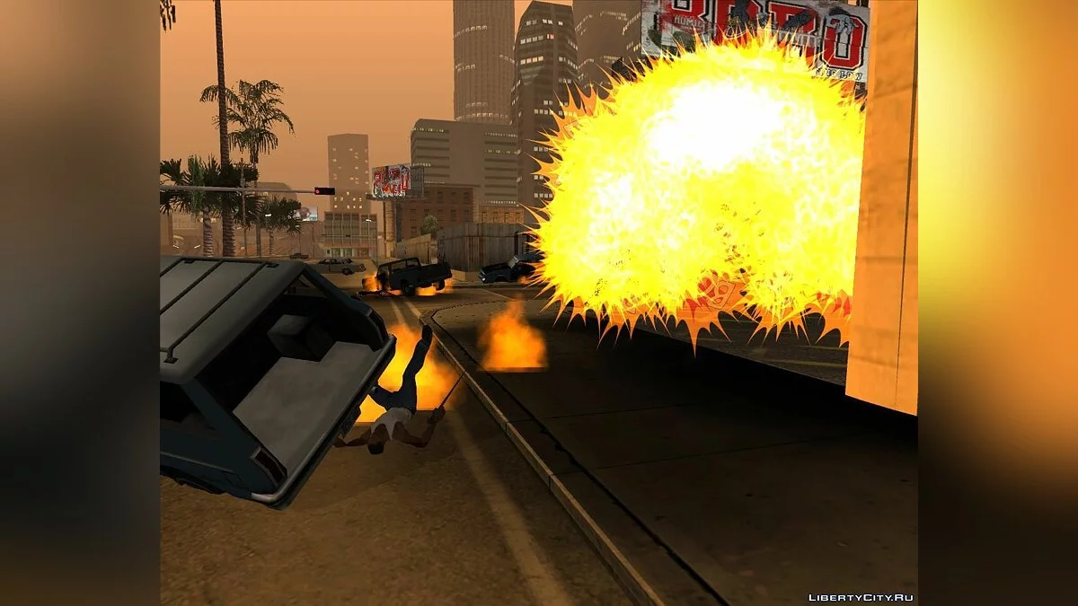 Эффекты в стиле комиксов. / GTA San Andreas
