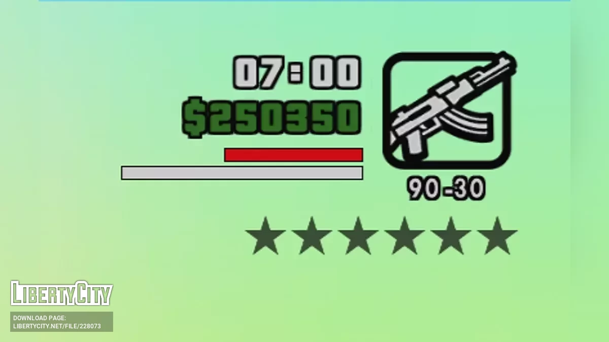 Improved Mobile HUD & Subtitles / GTA San Andreas