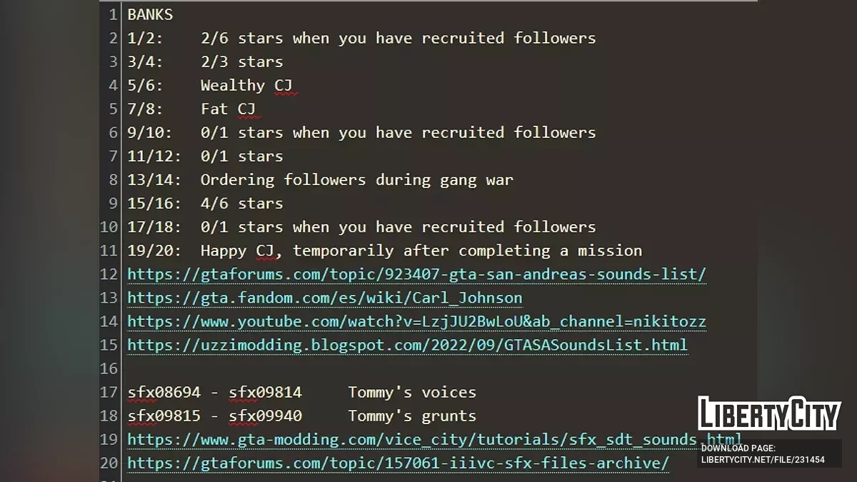 Реплики Томми Верcетти для CJ / GTA San Andreas