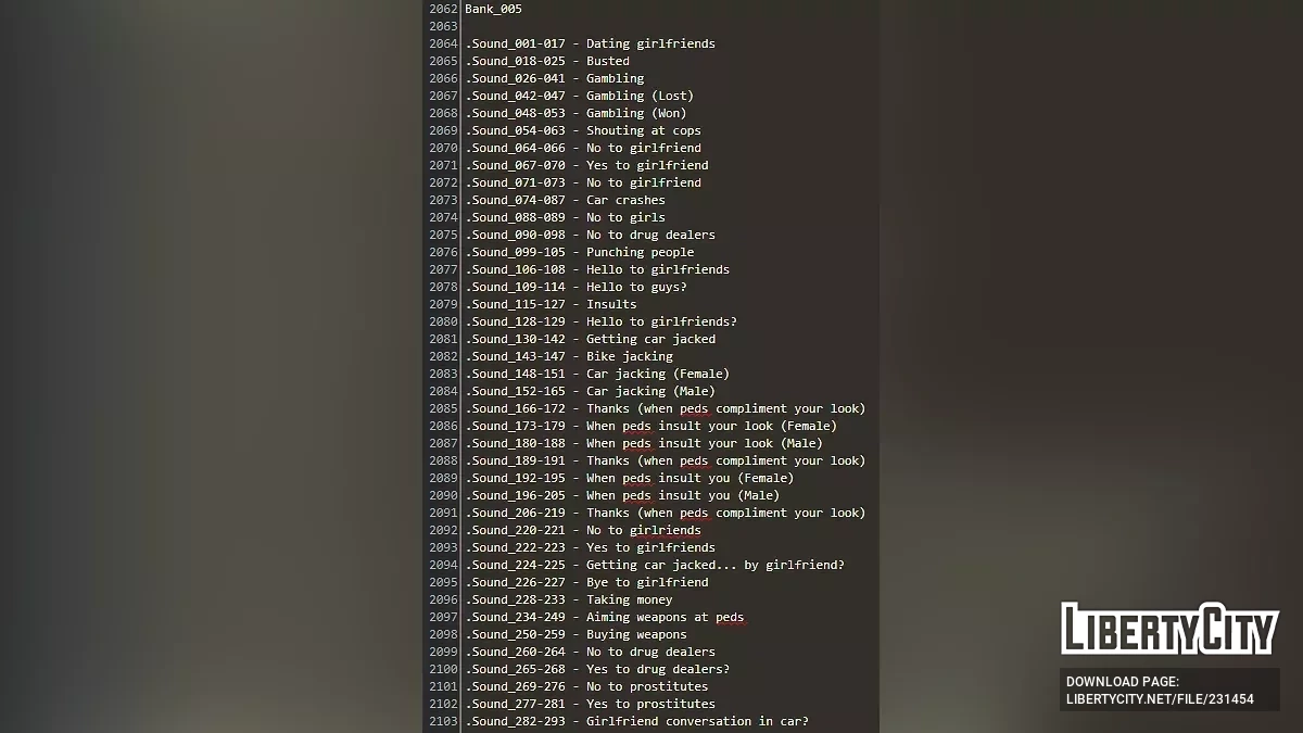 Реплики Томми Верcетти для CJ / GTA San Andreas
