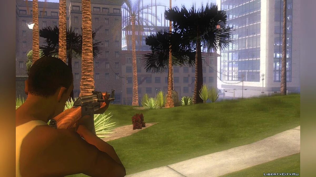 Gun animations IV style ( fixed ) / GTA San Andreas