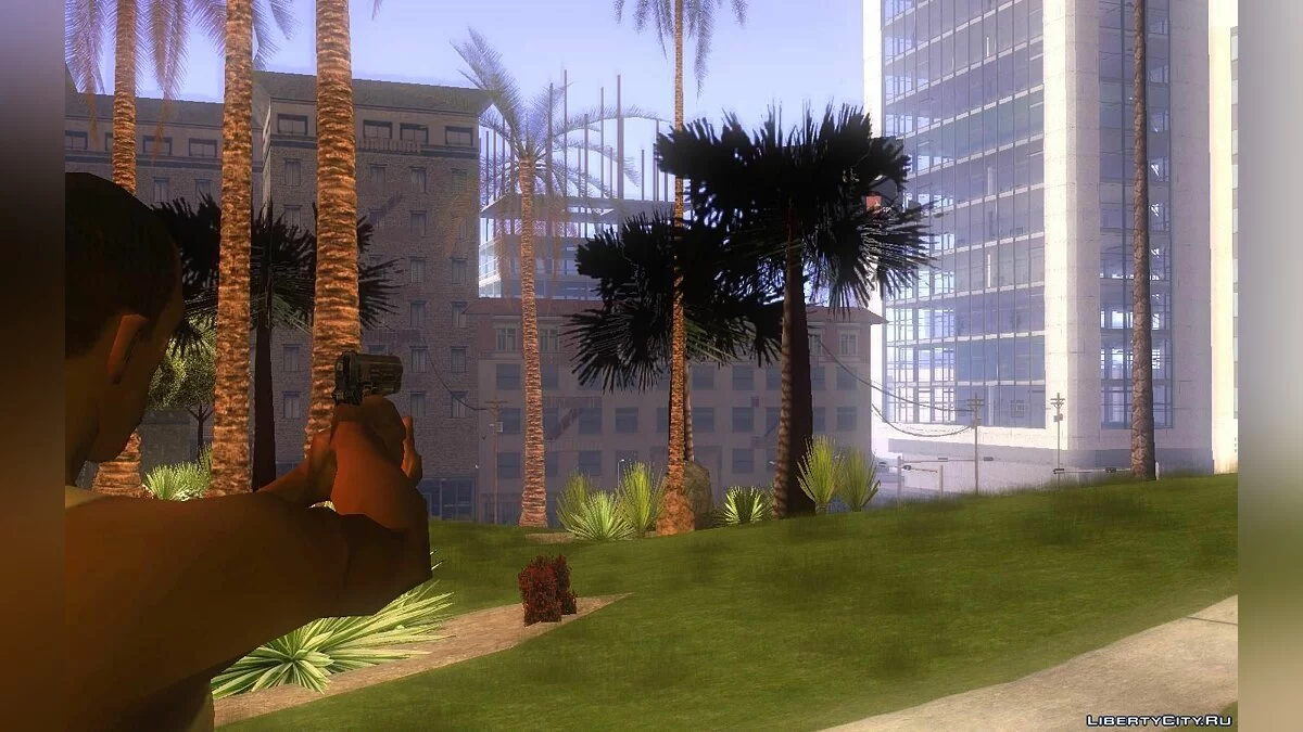 Gun animations IV style ( fixed ) / GTA San Andreas
