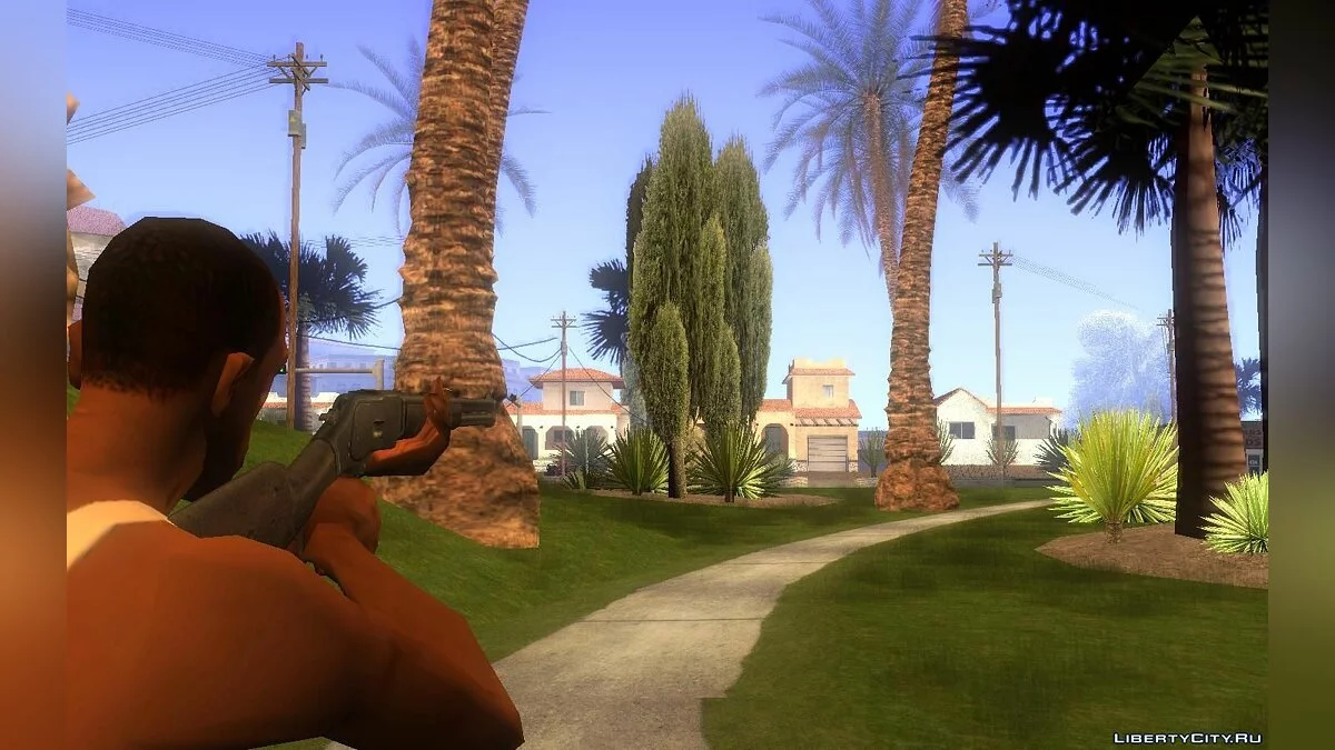 Gun animations IV style ( fixed ) / GTA San Andreas