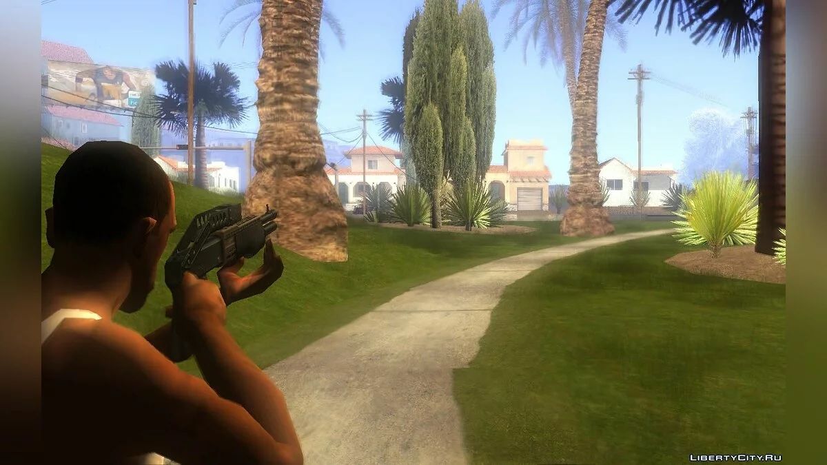 Gun animations IV style ( fixed ) / GTA San Andreas