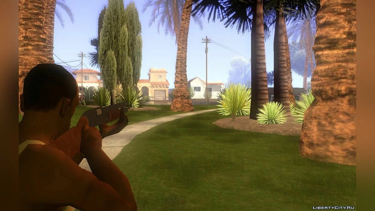 Gun animations IV style ( fixed ) / GTA San Andreas
