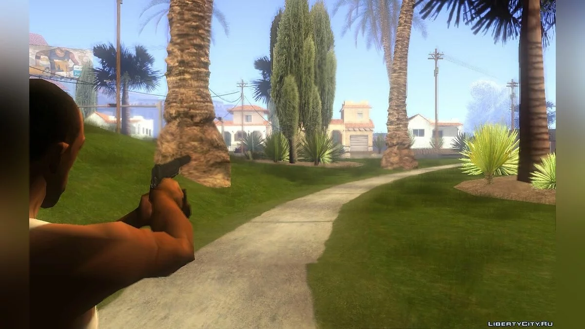 Gun animations IV style ( fixed ) / GTA San Andreas