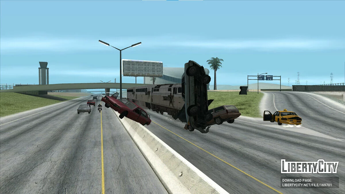 Поезд на улицах и шоссе / GTA San Andreas