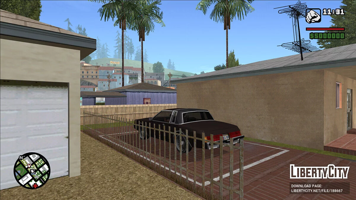 Больше парковочных мест для мода Parking Save Garages / GTA San Andreas