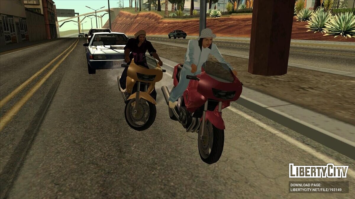 Скачать Больше людей на машинах для GTA San Andreas