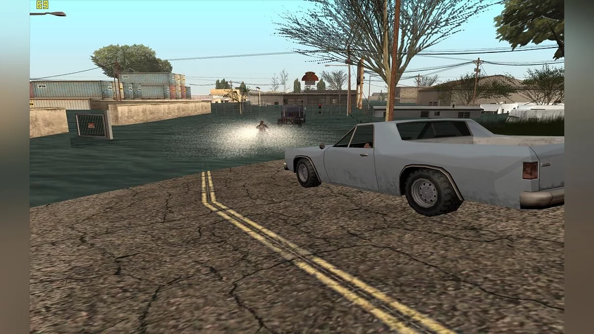 Наводнение в посёлке. / GTA San Andreas