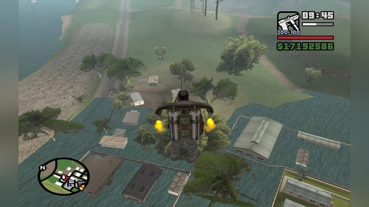 Наводнение в посёлке. / GTA San Andreas