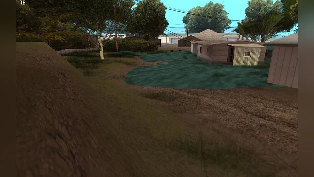 Наводнение в посёлке. / GTA San Andreas