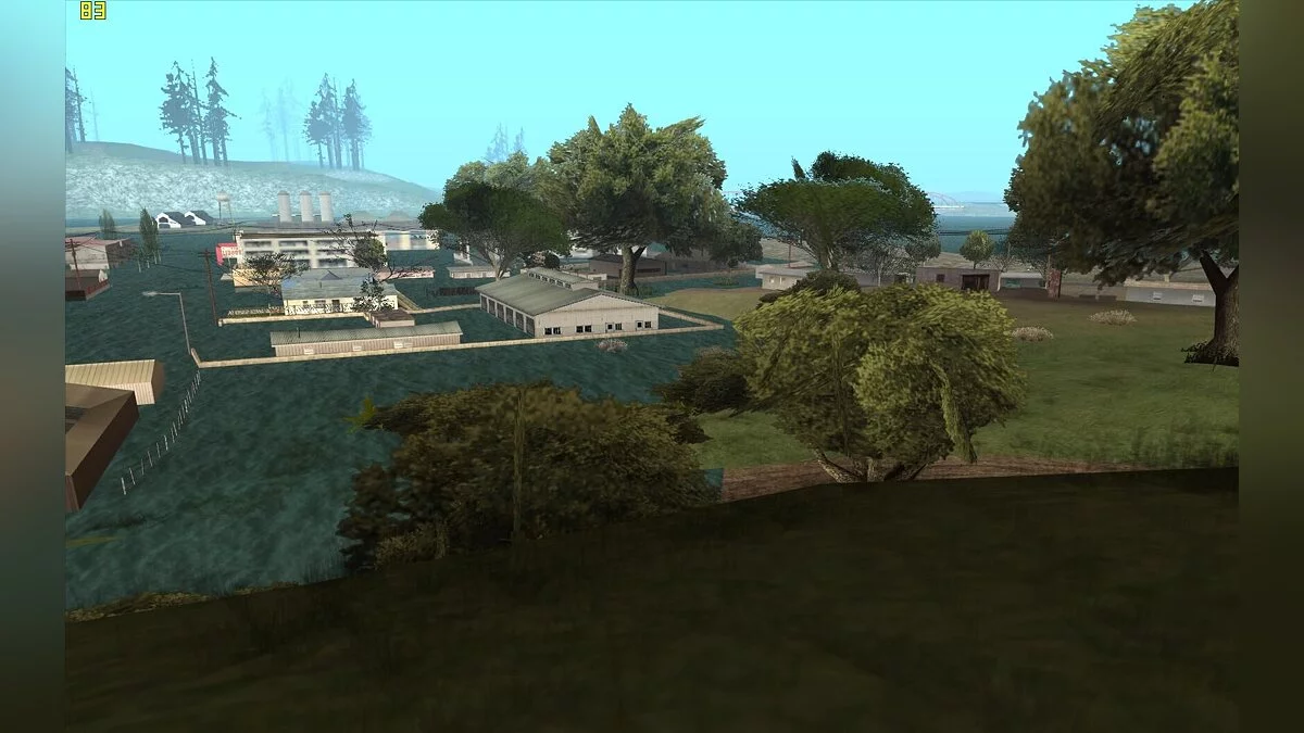 Наводнение в посёлке. / GTA San Andreas