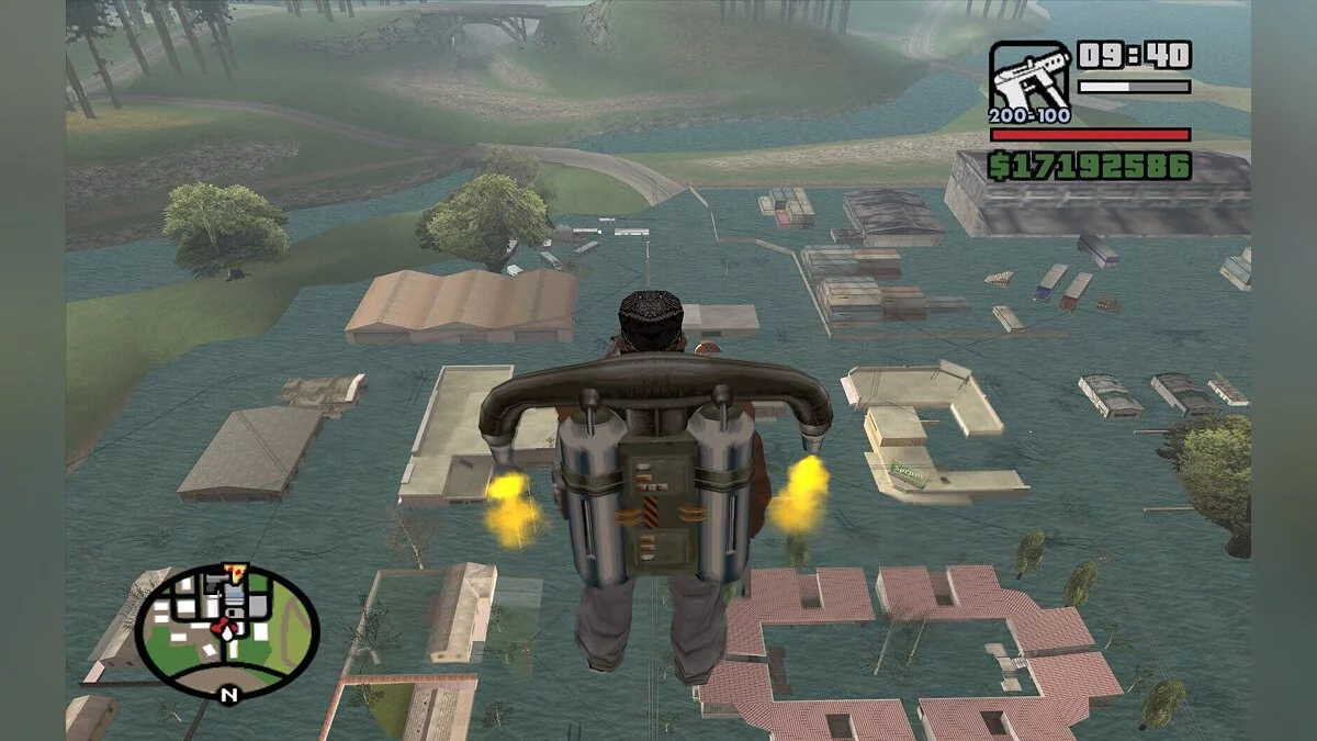 Наводнение в посёлке. / GTA San Andreas