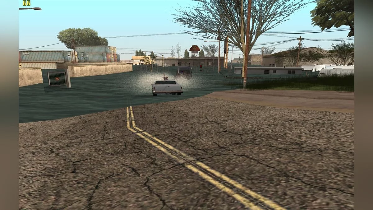 Наводнение в посёлке. / GTA San Andreas
