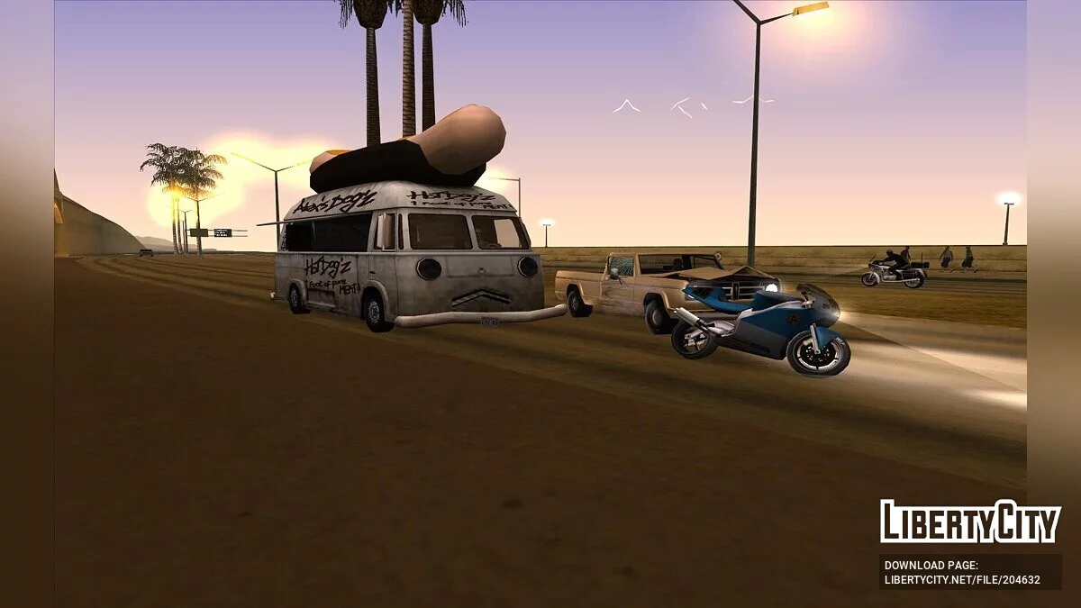 Новые машины на дороге / GTA San Andreas