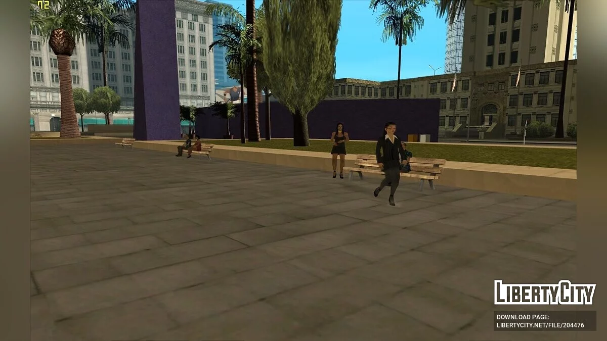 Активация неиспользуемых/скрытых пешеходов / GTA San Andreas