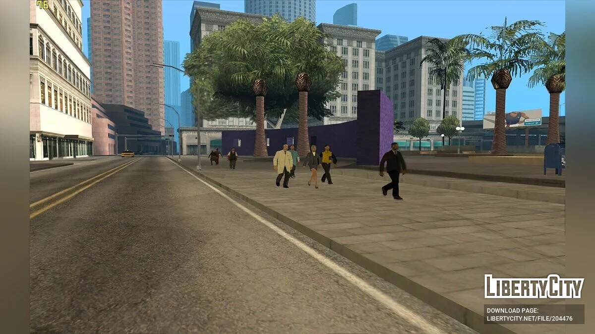 Активация неиспользуемых/скрытых пешеходов / GTA San Andreas