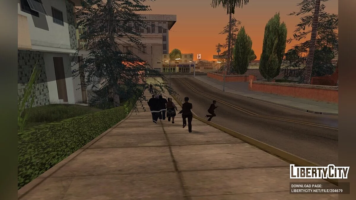 Все типы пешеходов во всех городах / GTA San Andreas