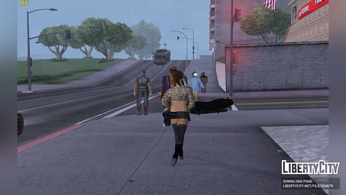 Все типы пешеходов во всех городах / GTA San Andreas