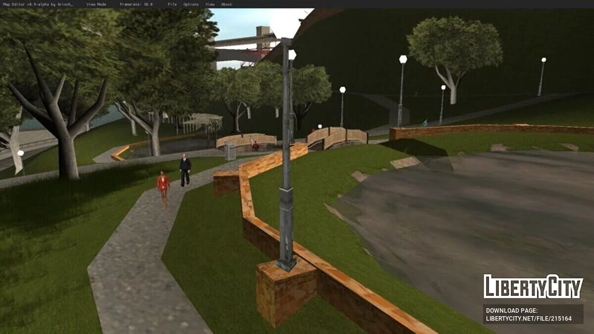 Пешеходы в парке Сан-Фиерро / GTA San Andreas