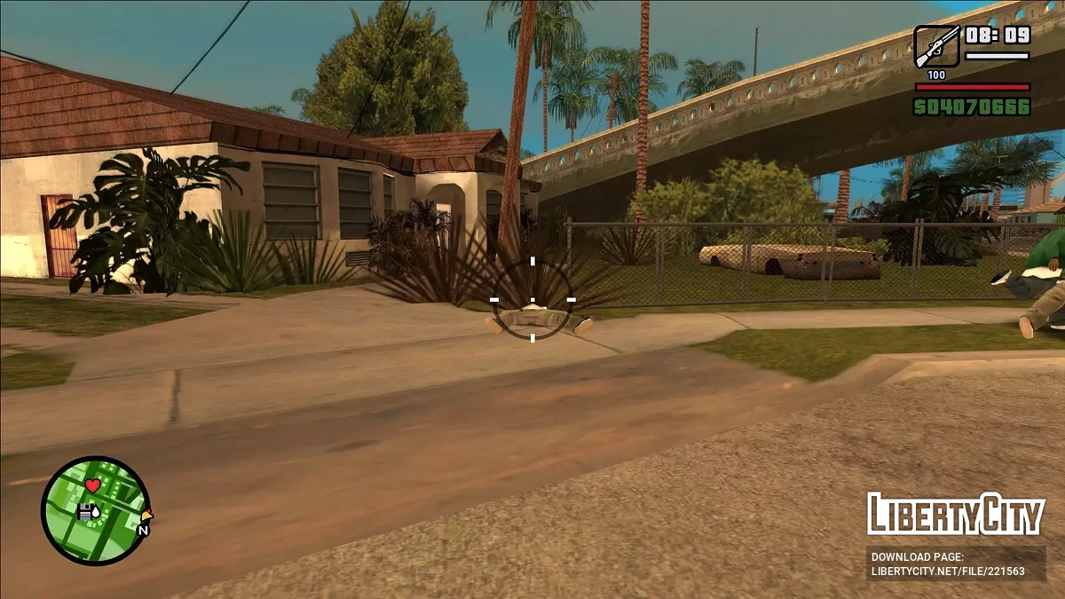 Стрельба из винтовки от первого лица / GTA San Andreas