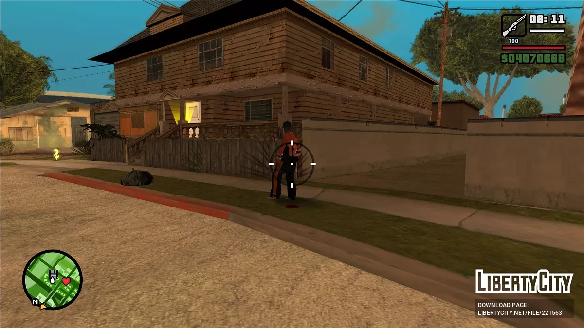 Стрельба из винтовки от первого лица / GTA San Andreas