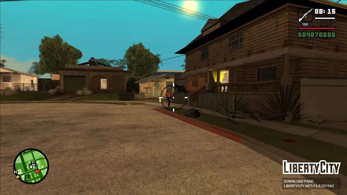 Стрельба из винтовки от первого лица / GTA San Andreas