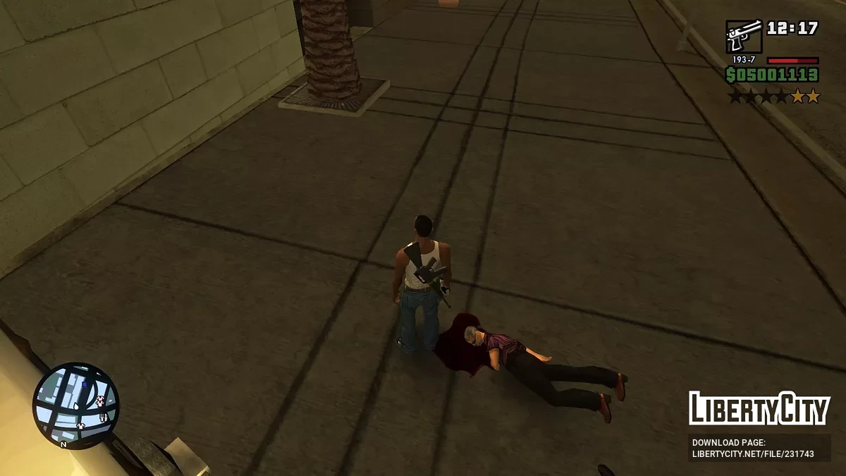 Реалистичная конфигурация физики пуль с эффектом рэгдолл / GTA San Andreas