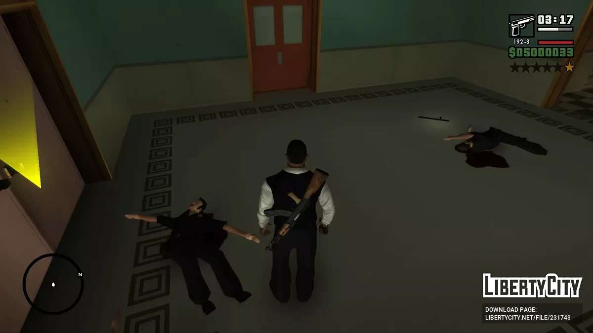 Реалистичная конфигурация физики пуль с эффектом рэгдолл / GTA San Andreas