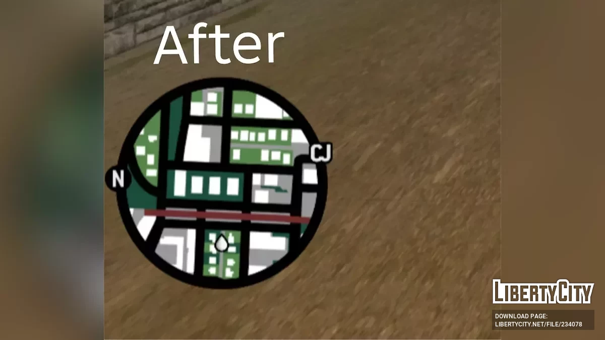Улучшенный радар GTA SA DE / GTA San Andreas