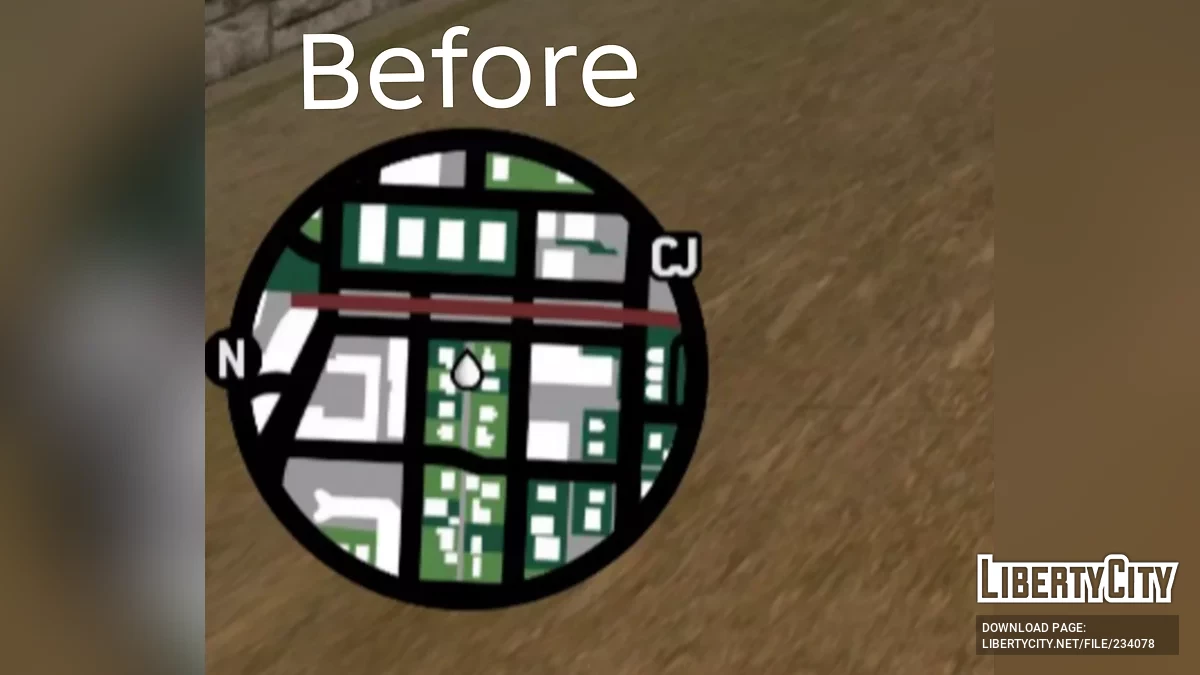 Улучшенный радар GTA SA DE / GTA San Andreas