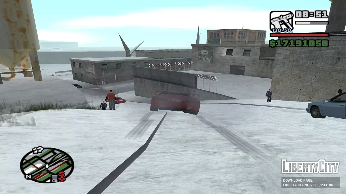 Гололед на дорогах / GTA San Andreas