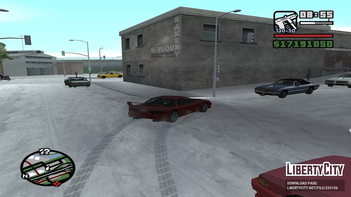 Гололед на дорогах / GTA San Andreas