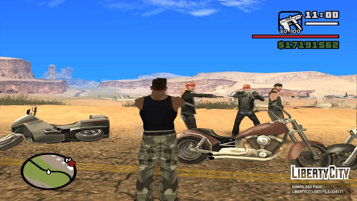 Нанимать Байкеров / GTA San Andreas