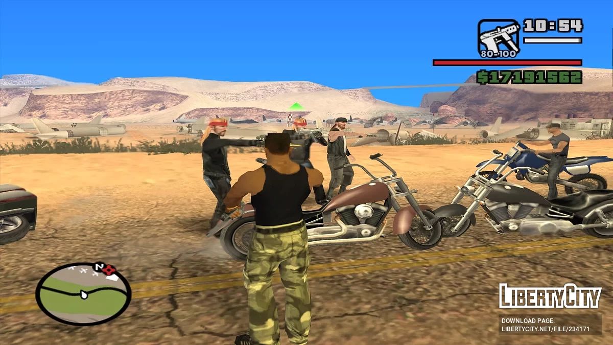 Нанимать Байкеров / GTA San Andreas