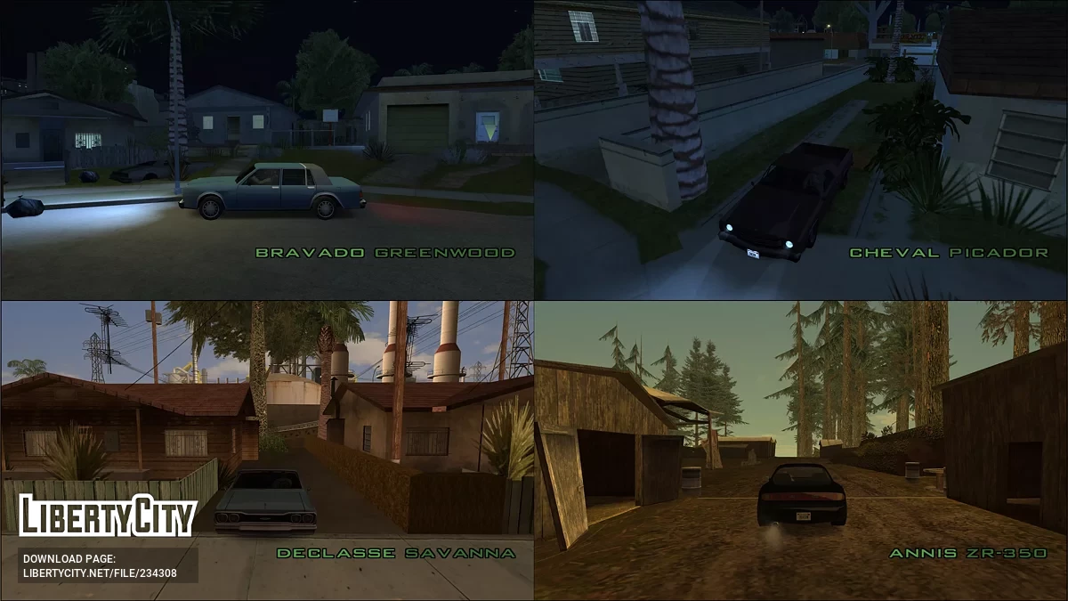 Названия транспортных средств с брендом / GTA San Andreas