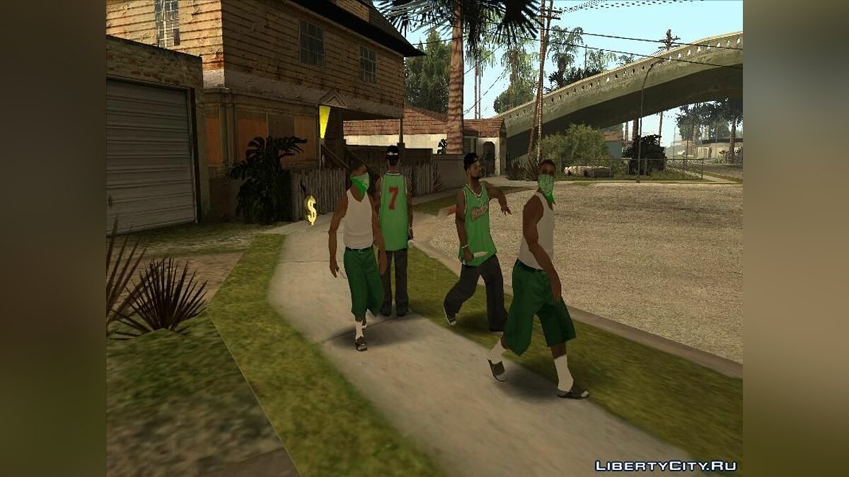 Еще три парня в банду "Groove" by NoxchoBoy для GTA San Andreas - Картинка #2