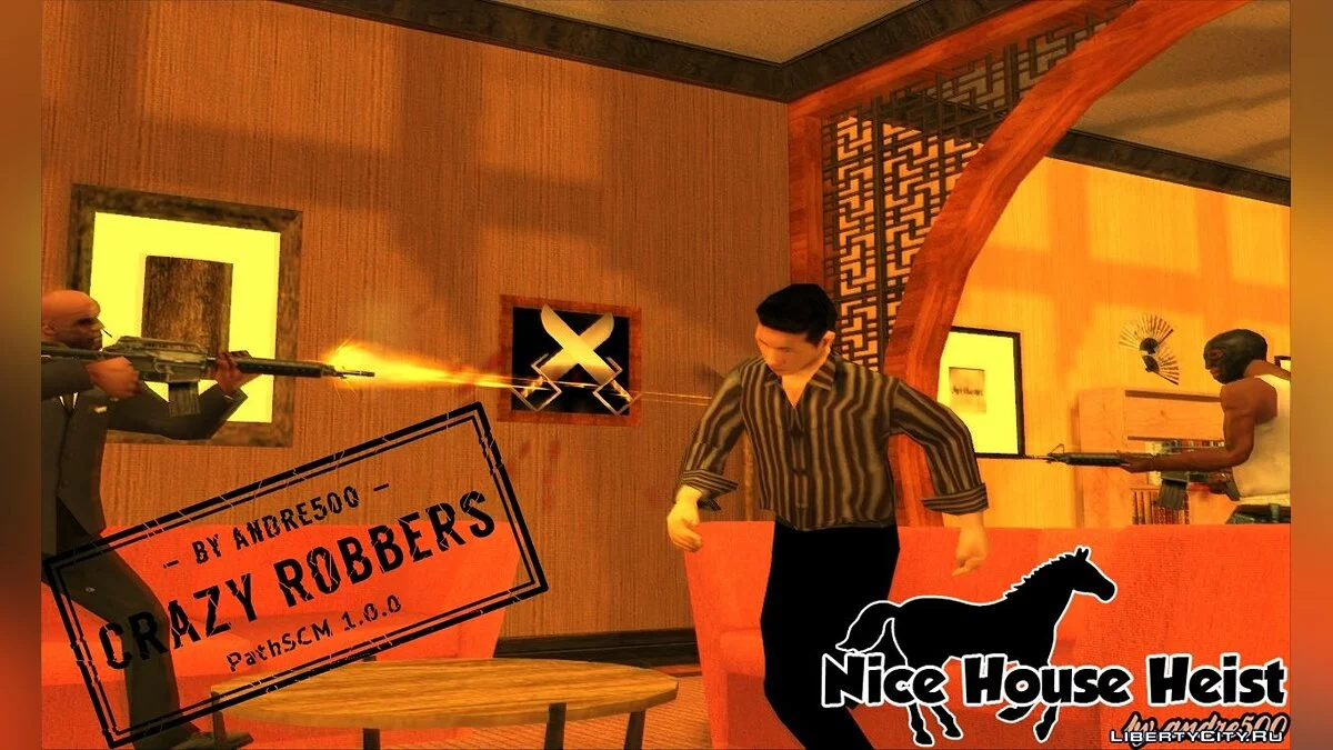 Nice House Heist: Crazy Robbers Update / GTA San Andreas