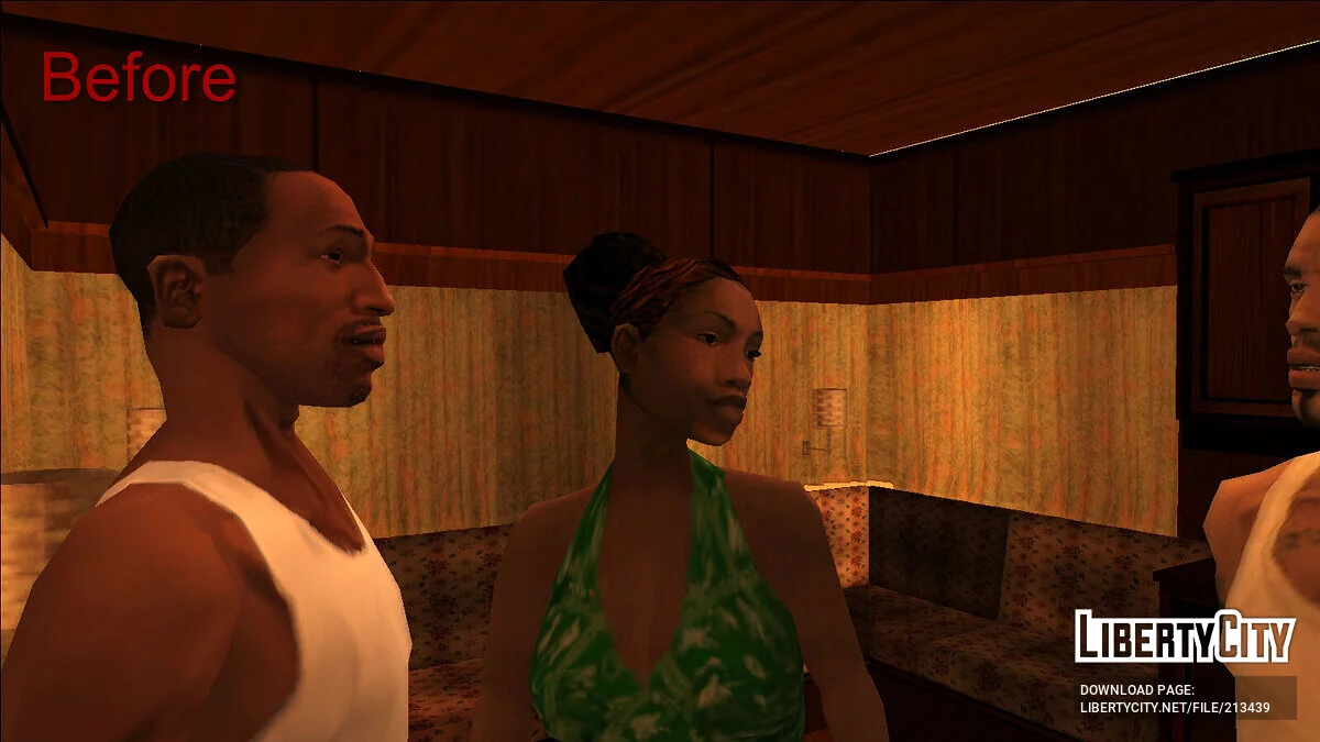 Фикс положение картин в трейлере Angel Pine / GTA San Andreas