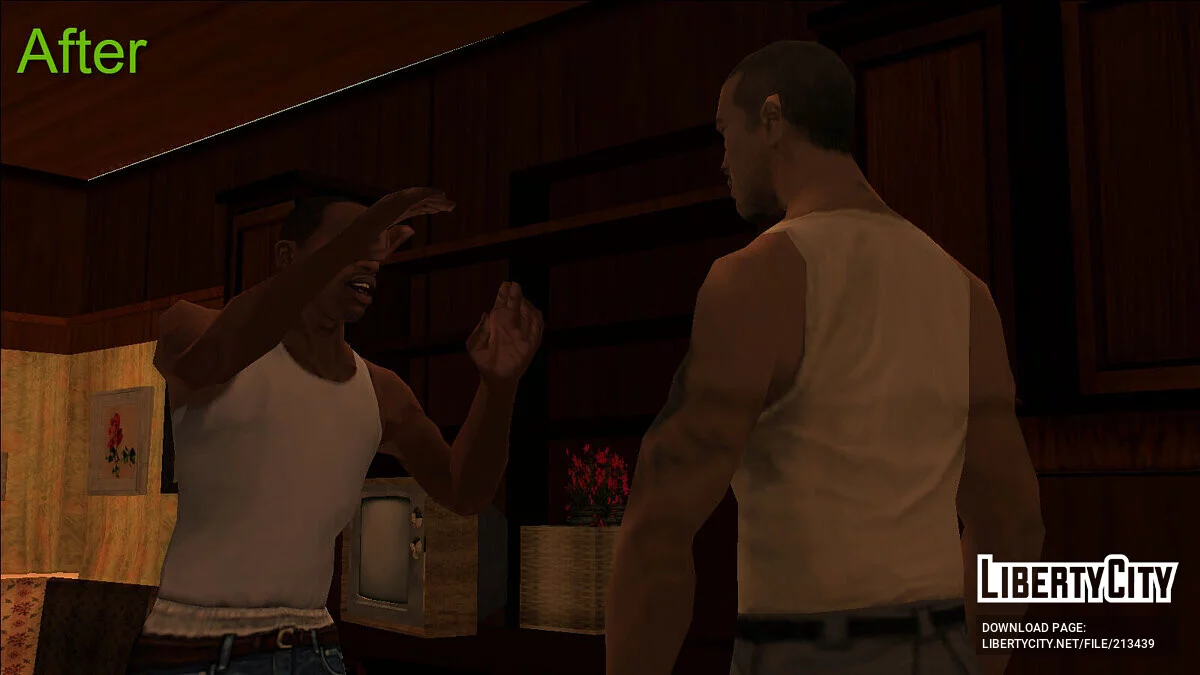 Фикс положение картин в трейлере Angel Pine / GTA San Andreas