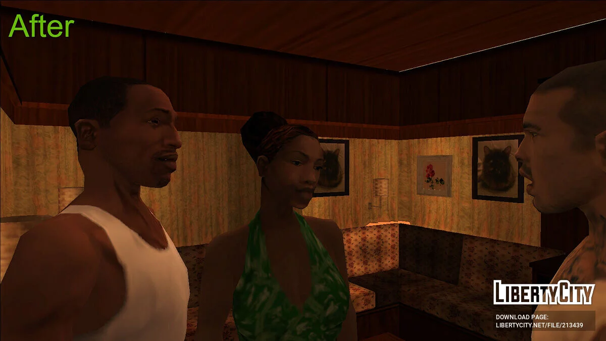 Фикс положение картин в трейлере Angel Pine / GTA San Andreas