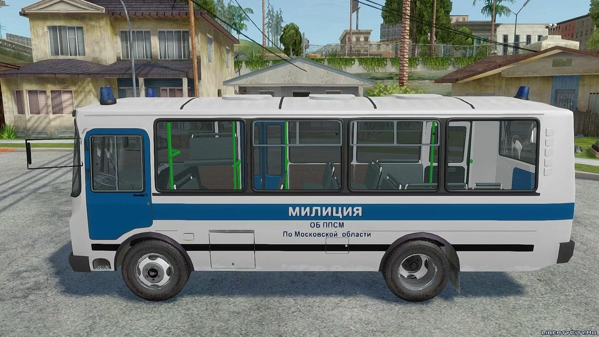 ПАЗ-3205 Милиция ОБ ППСМ / GTA San Andreas