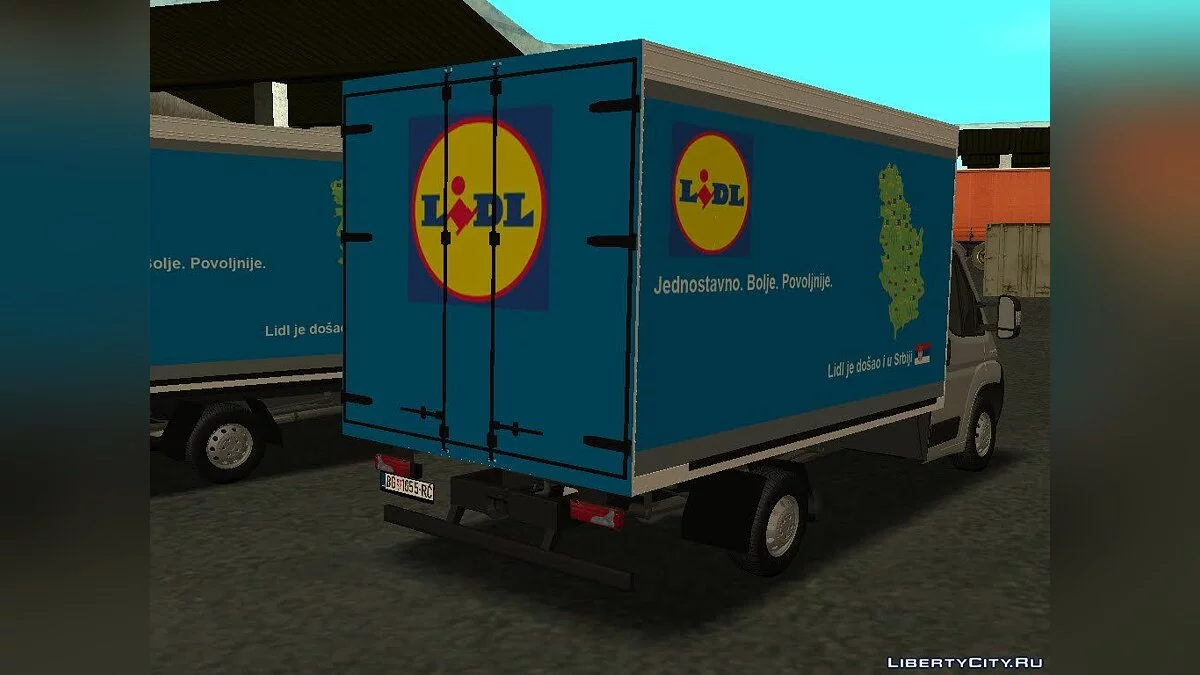Peugeot Boxer Lidl Worker / GTA San Andreas