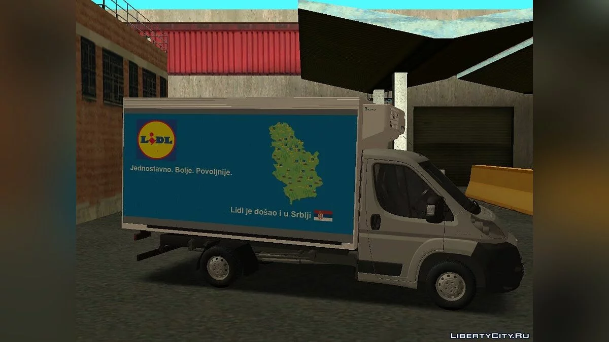 Peugeot Boxer Lidl Worker / GTA San Andreas