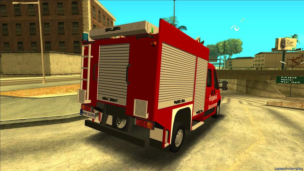 Peugeot Boxer Pompierii - Descarcerare / GTA San Andreas