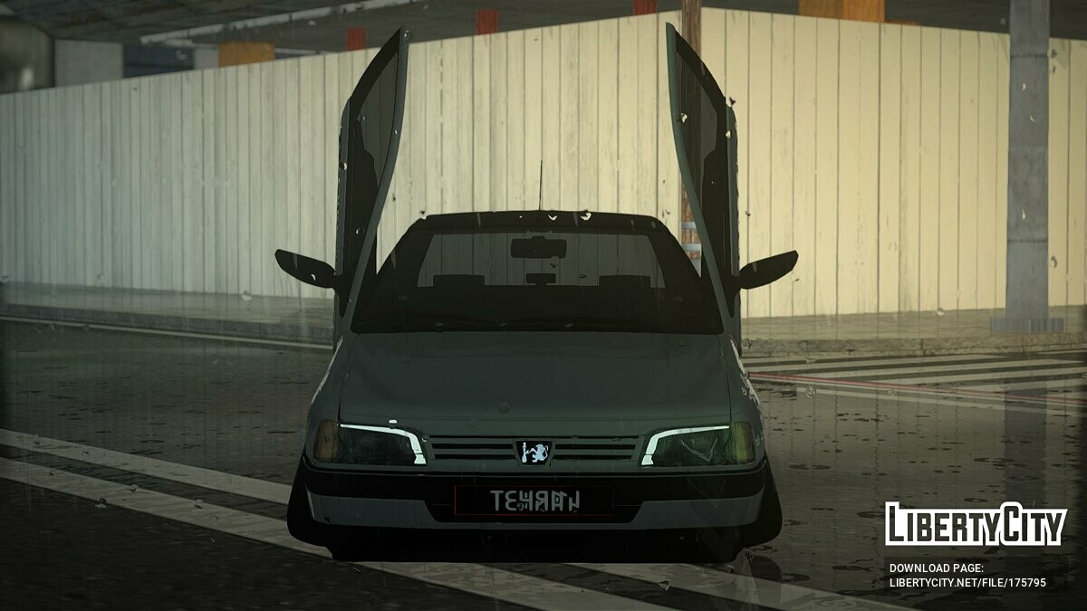 Скачать Peugeot 405 с развалом для GTA San Andreas