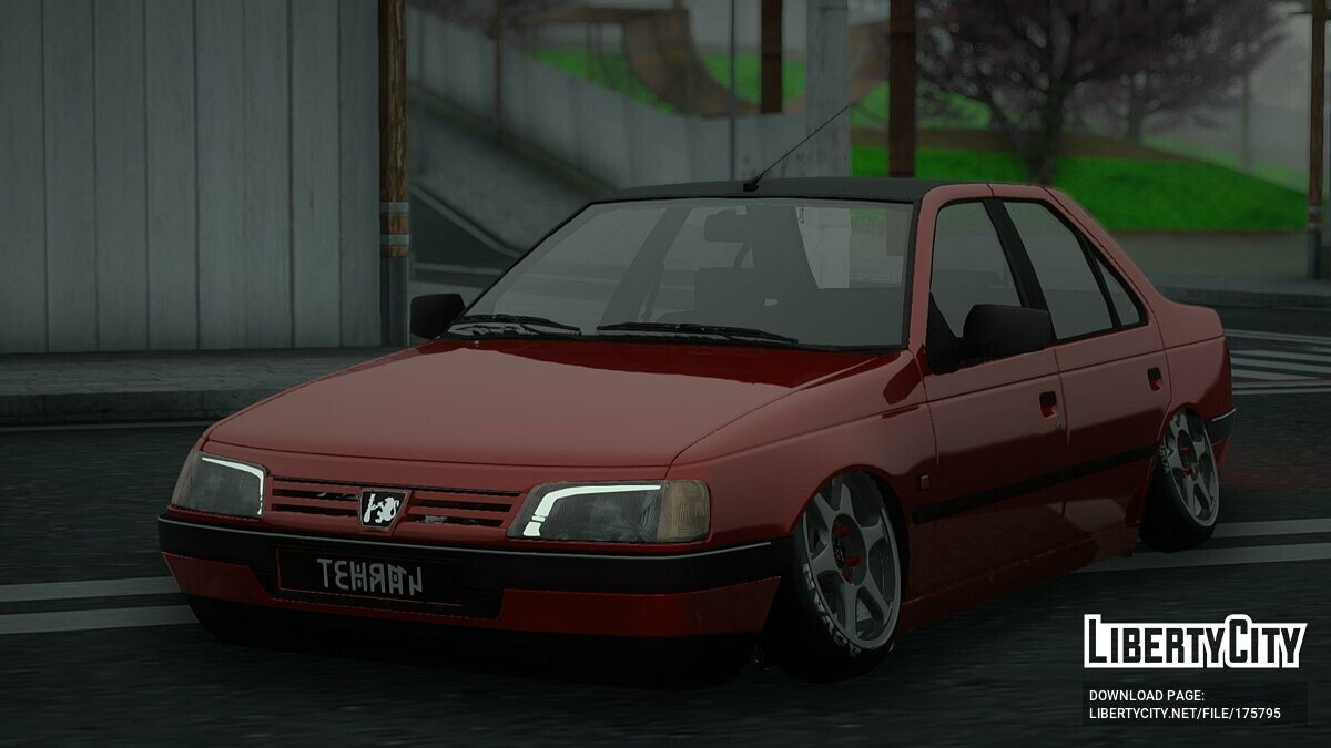 Скачать Peugeot 405 с развалом для GTA San Andreas