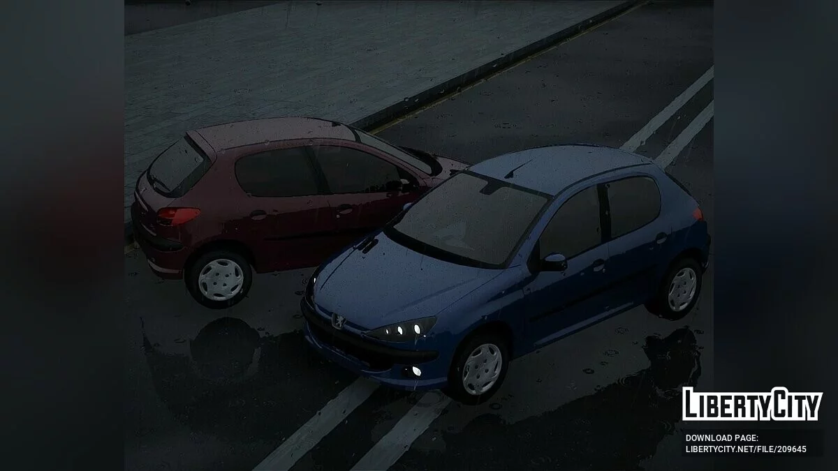 Peugeot 206 (Иранский) / GTA San Andreas